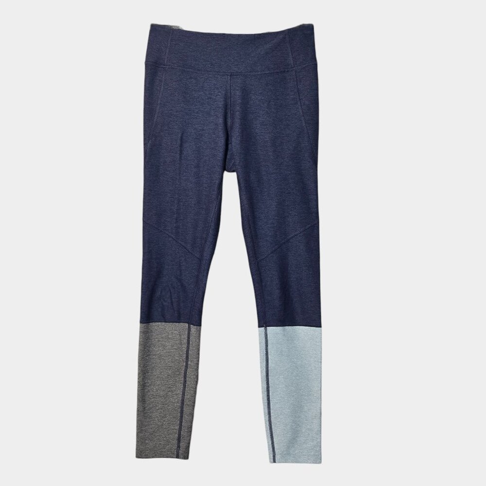 Outdoor Voices Colorblock 7/8 Leggings Blue Gray S Pilates Sporty Activewear